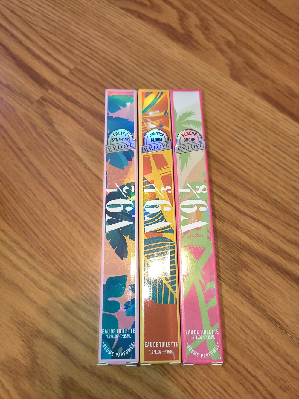 V.V. Love Trio Eau de Toilette Set - Tropical Pink, Orange, Teal